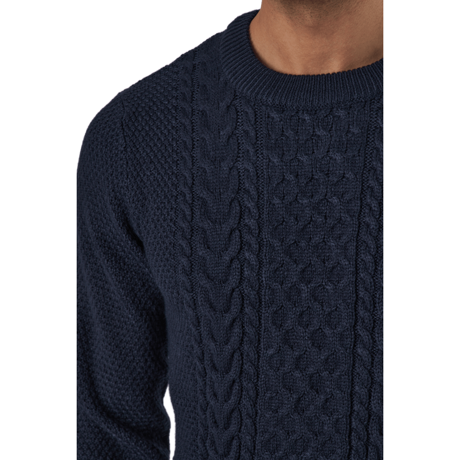 Jjcraig Knit Crew Neck Sky Captain