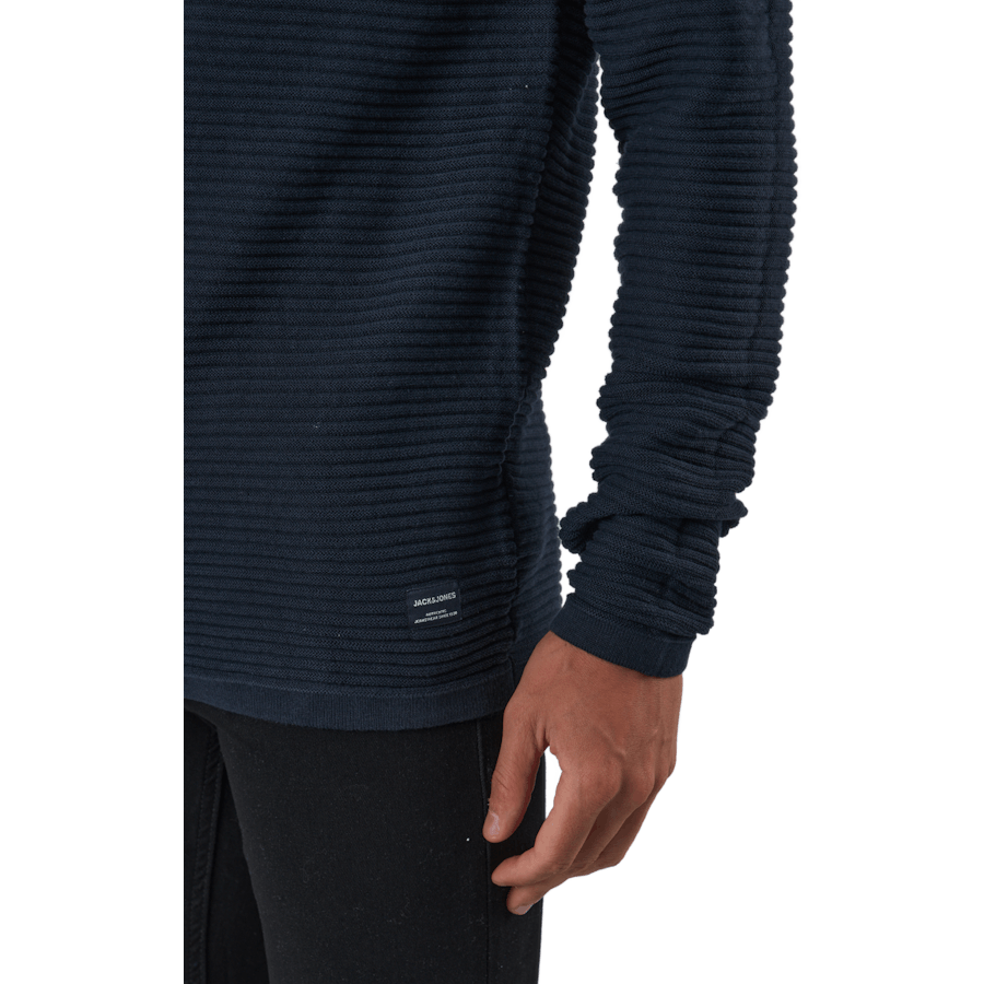 Jjewind Knit Crew Neck Navy Blazer