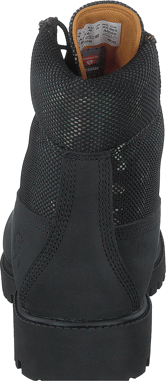 6" Heritage Textile Quarter Wp Black