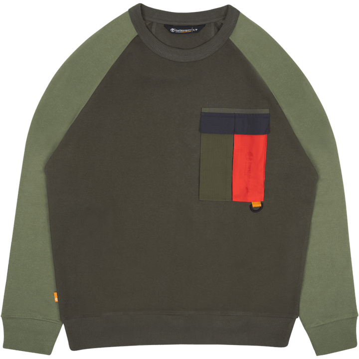 Raeburn X Oak+ Pocket Crew Neck Feuille de vigne