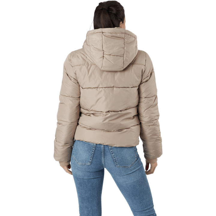 Pcbee New Short  Puffer Jacket Silver Mink