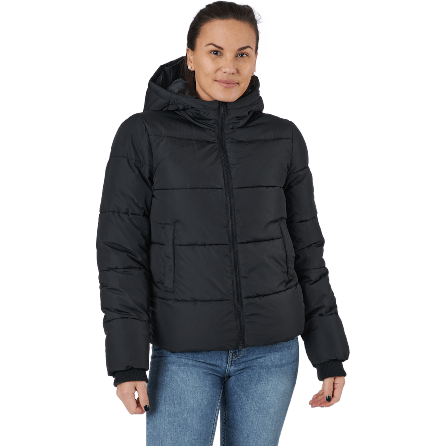 Pcbee New Short  Puffer Jacket Black