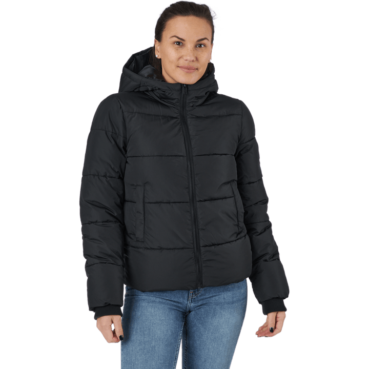 Pcbee New Short  Puffer Jacket Black