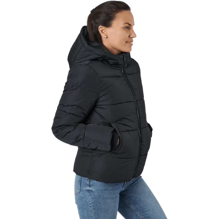 Pcbee New Short  Puffer Jacket Black