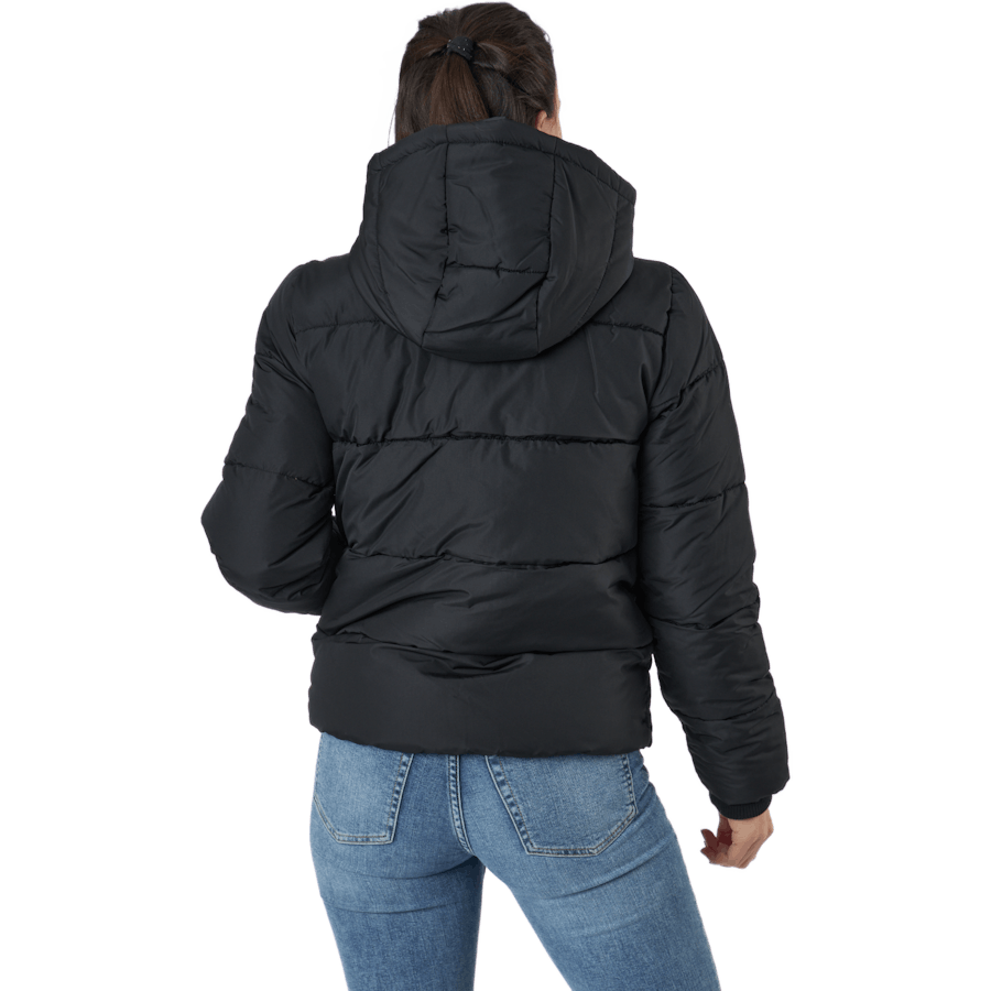 Pcbee New Short  Puffer Jacket Black