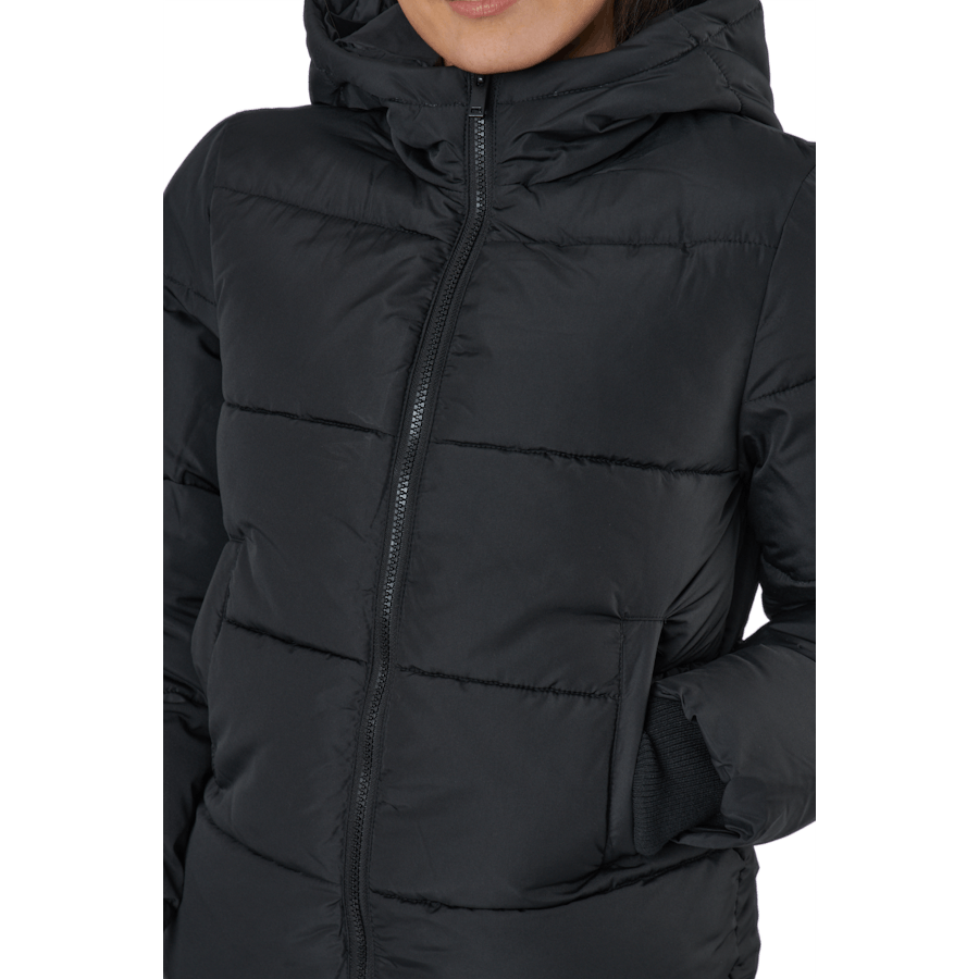 Pcbee New Short  Puffer Jacket Black