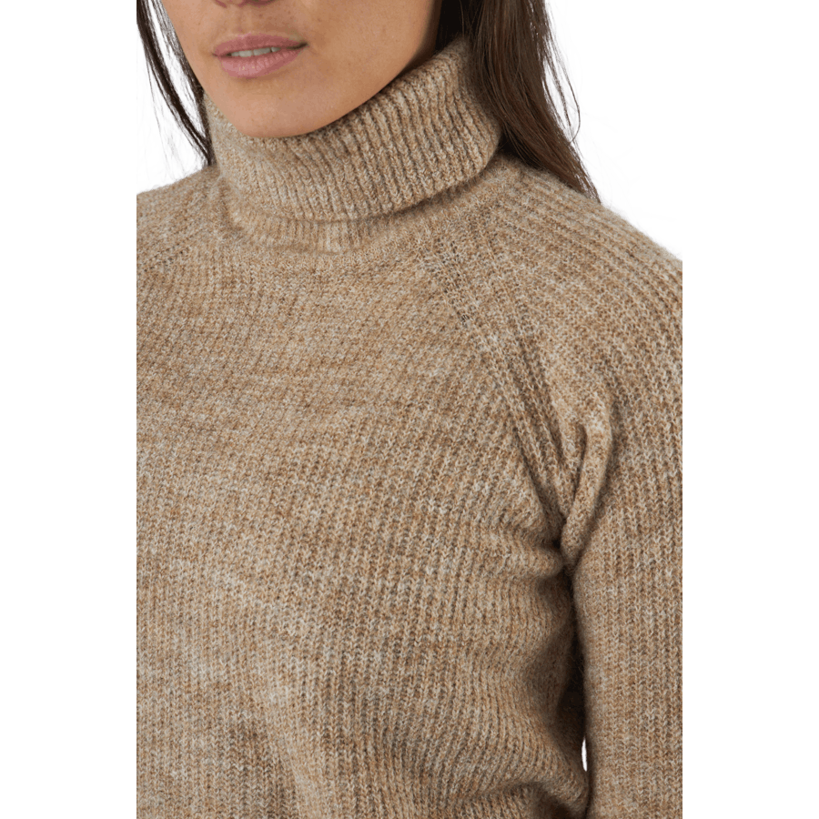 Pcellen Ls Long Knit  Bc Silver Mink