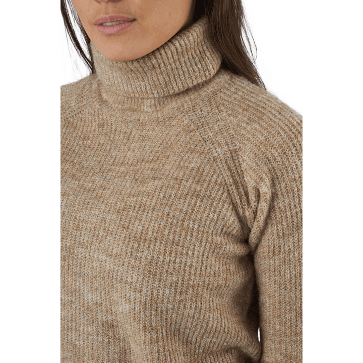 Pcellen Ls Long Knit  Bc Silver Mink