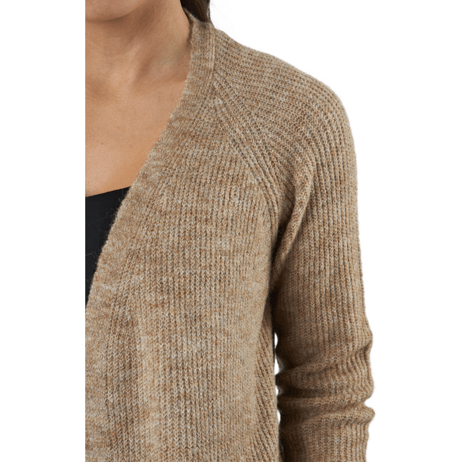 Pcellen Ls Long Knit Cardigan  Silver Mink