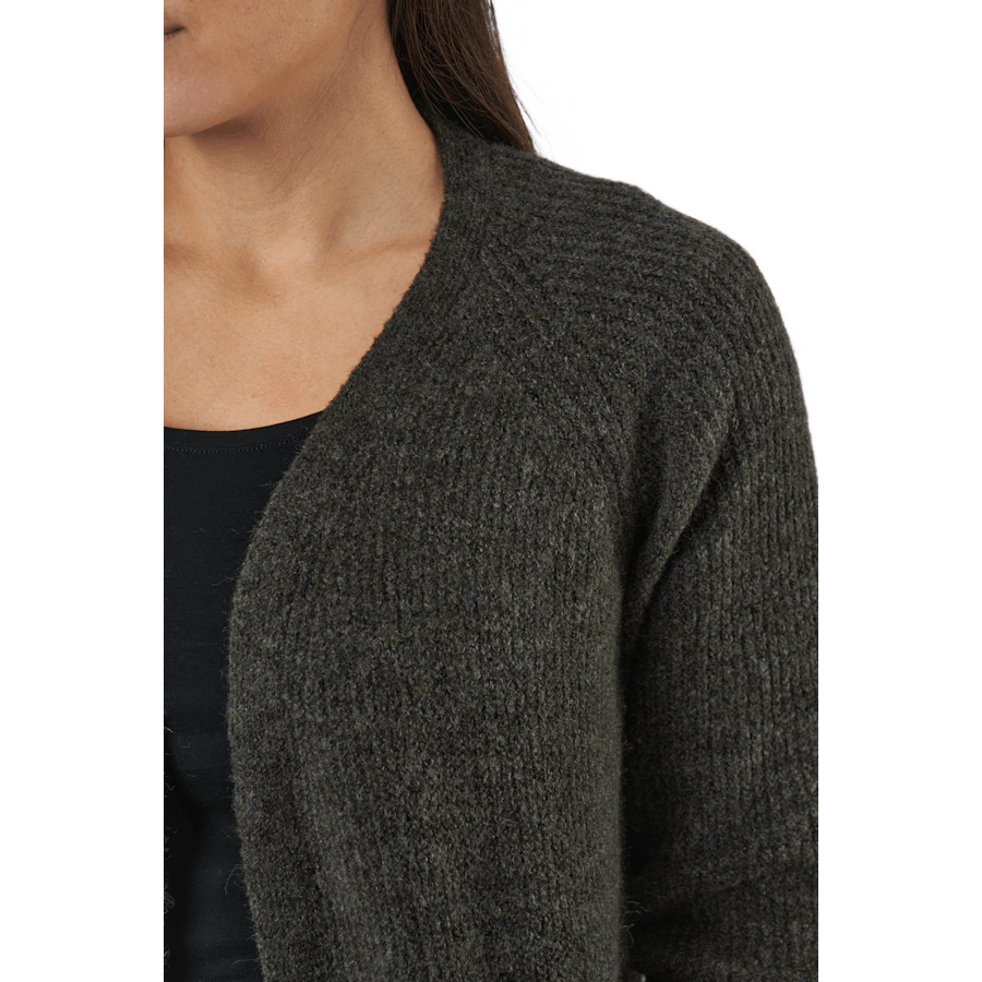 Pcellen Ls Long Knit Cardigan  Black Olive