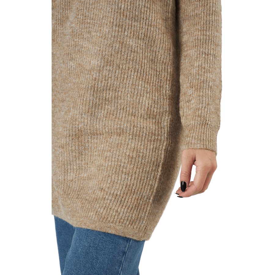Pcellen Ls V-neck Knit Dress   Silver Mink