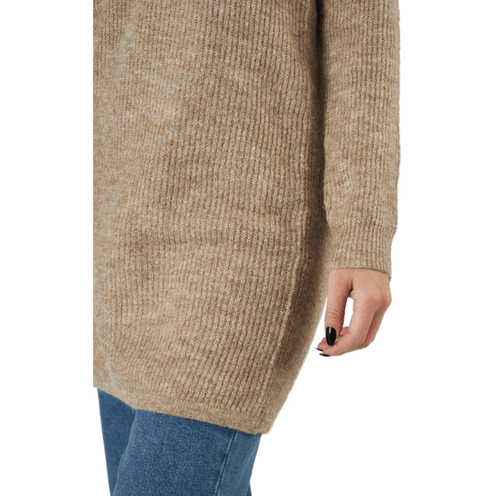 Pcellen Ls V-neck Knit Dress   Silver Mink