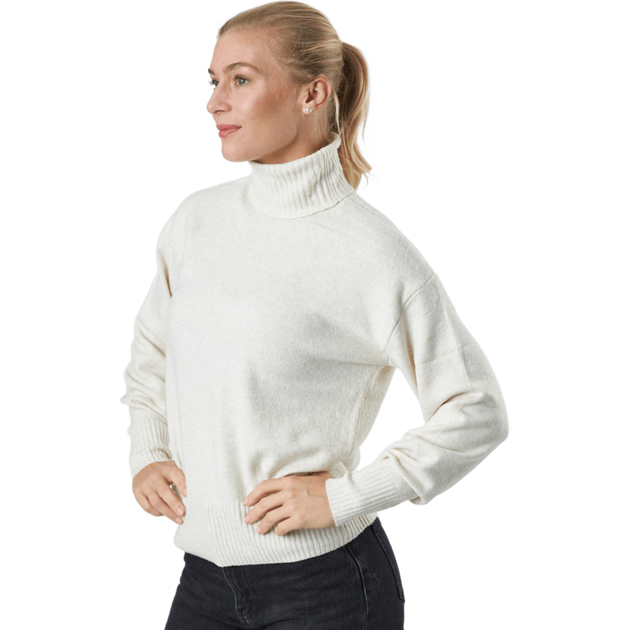 Pccava Ls High Neck Knit Bc Birch