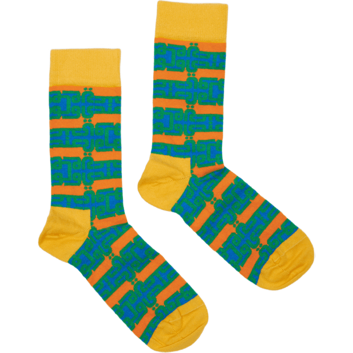 Andy Stripe Sock White