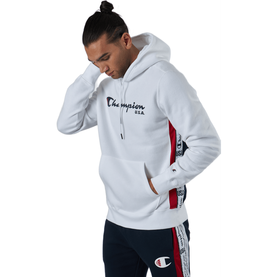Sweat à capuche blanc