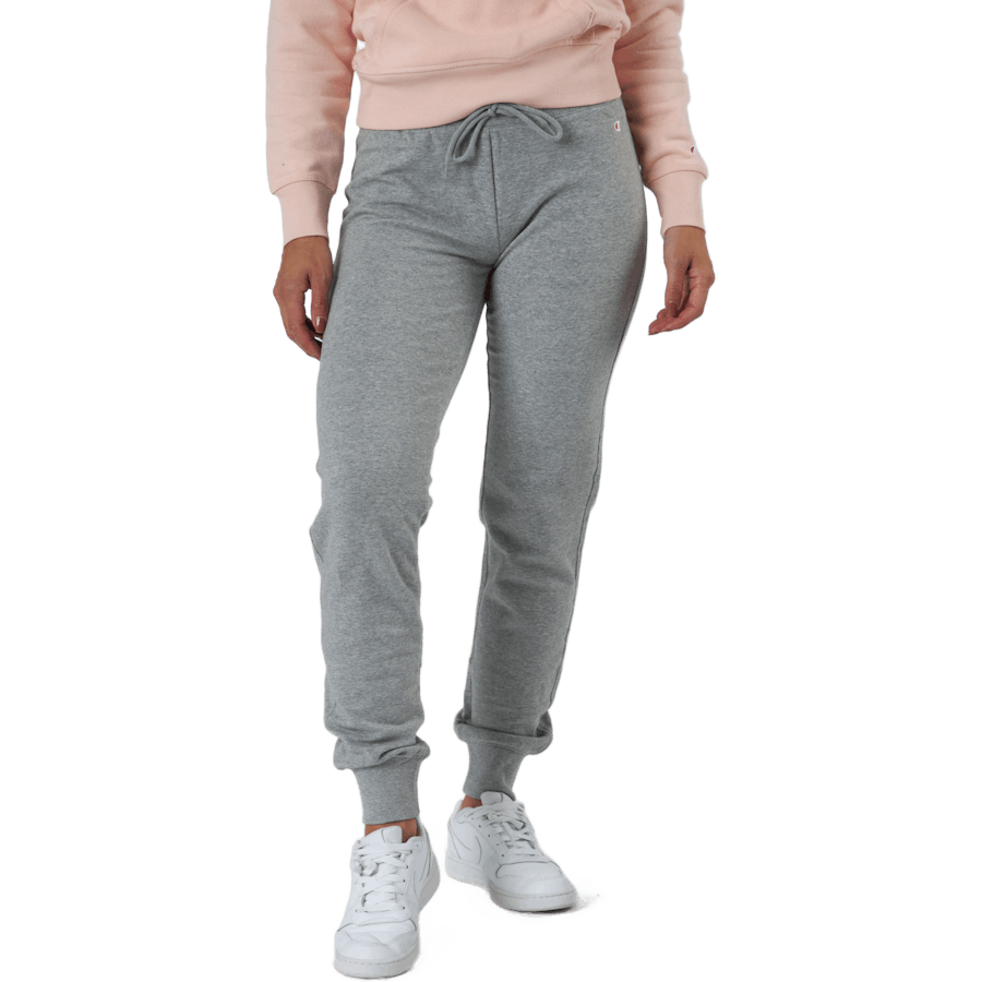 Rib Cuff Pants Gray Melange Light