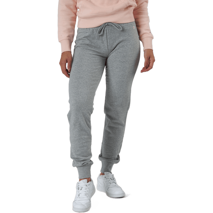 Rib Cuff Pants Gray Melange Light