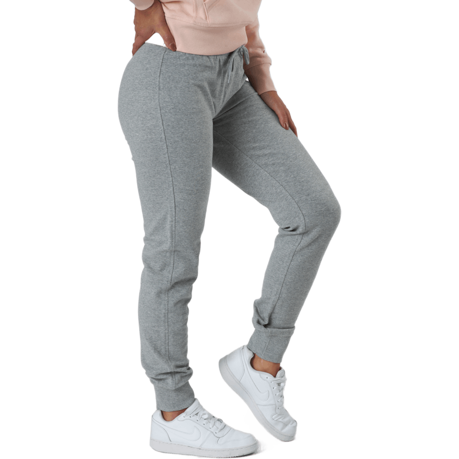 Rib Cuff Pants Gray Melange Light