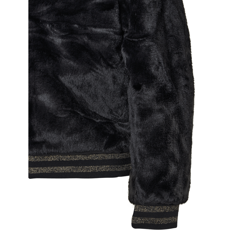 Nkfmanette Faux Fur Bomber Jac Black