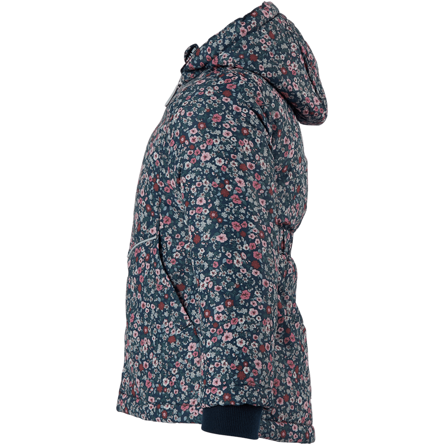 Nmfmaxi Jacket Petit Flower Dark Sapphire