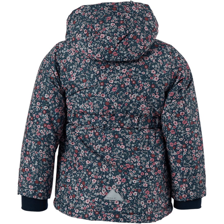 Nmfmaxi Jacket Petit Flower Dark Sapphire
