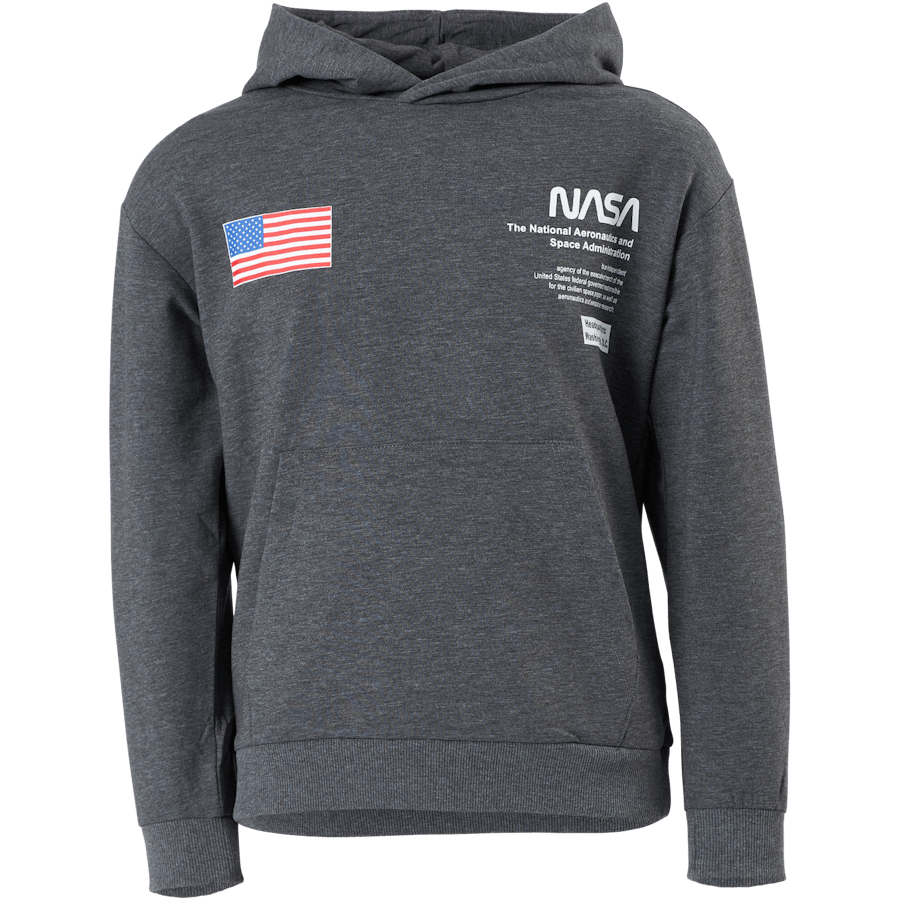 Nkmnasa Allen Ls Sweat Bru Nas Dark Grey Melange