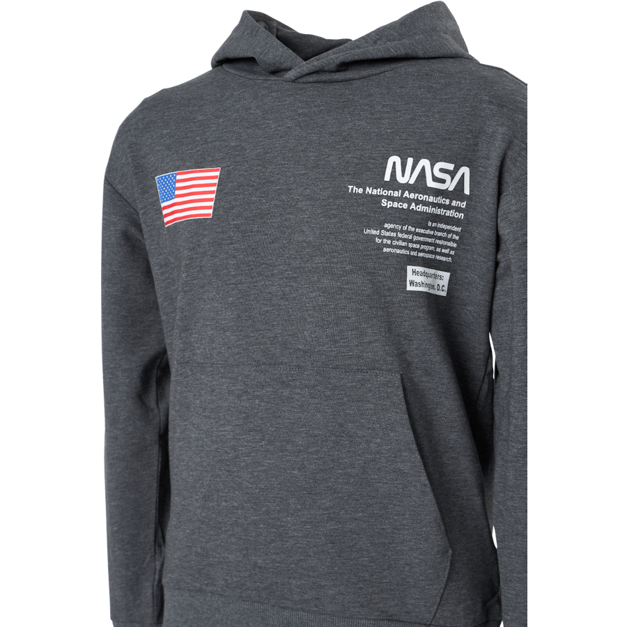 Nkmnasa Allen Ls Sweat Bru Nas Dark Grey Melange