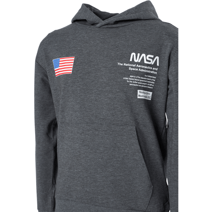 Nkmnasa Allen Ls Sweat Bru Nas Dark Grey Melange