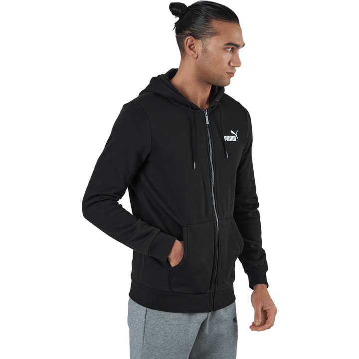 Sweat à capuche Ess Small Logo Fz Fl Puma Noir