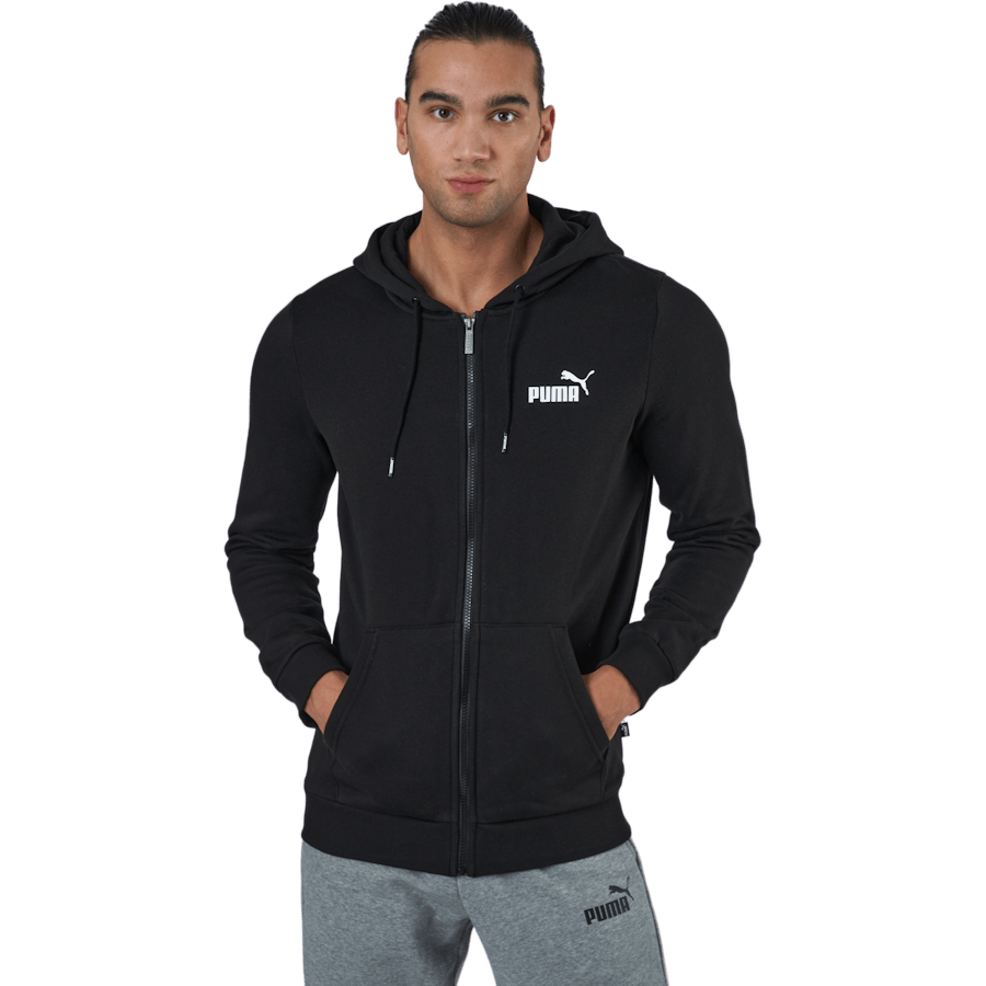 Sweat à capuche Ess Small Logo Fz Fl Puma Noir