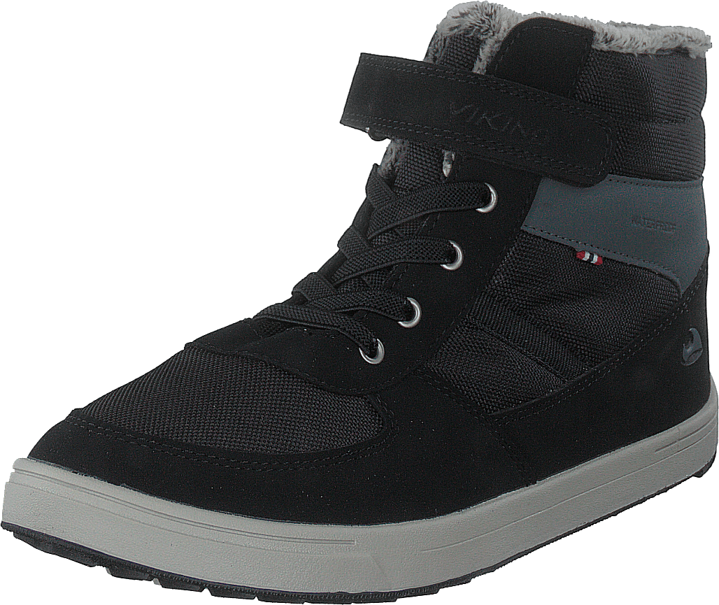 Lucas Mid WP Warm Jr Black/Grey