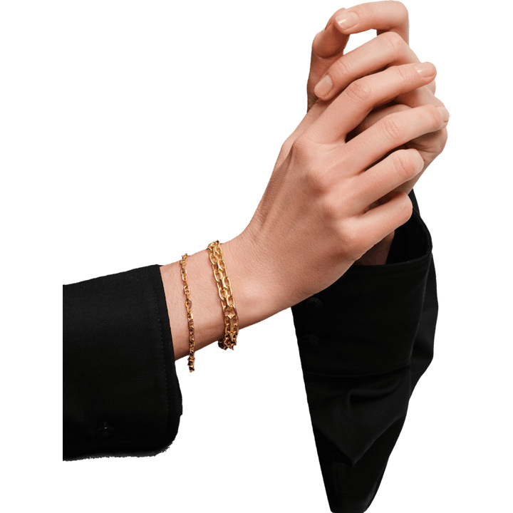 Kabelarmband Guld 925 Sterling Silver / 9k Guld