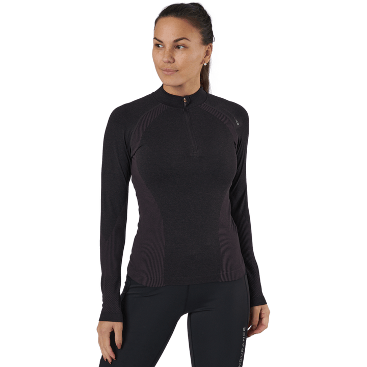 Halen W Seamless Midlayer Black Bean