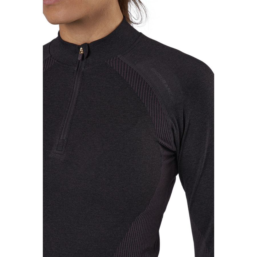 Halen W Seamless Midlayer Black Bean
