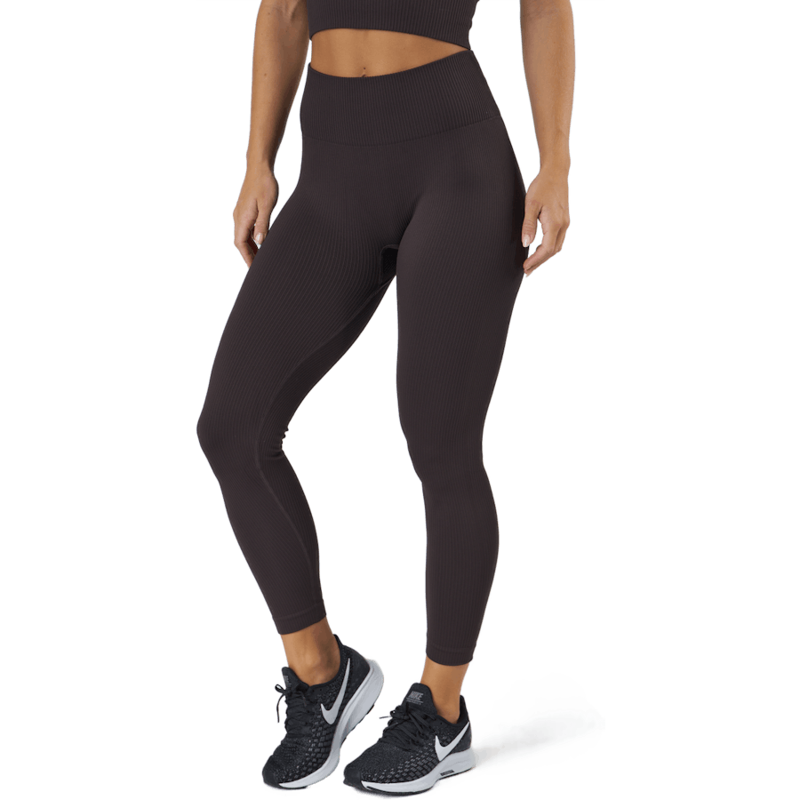 Janing W Rib Seamless Tights Deep Shale