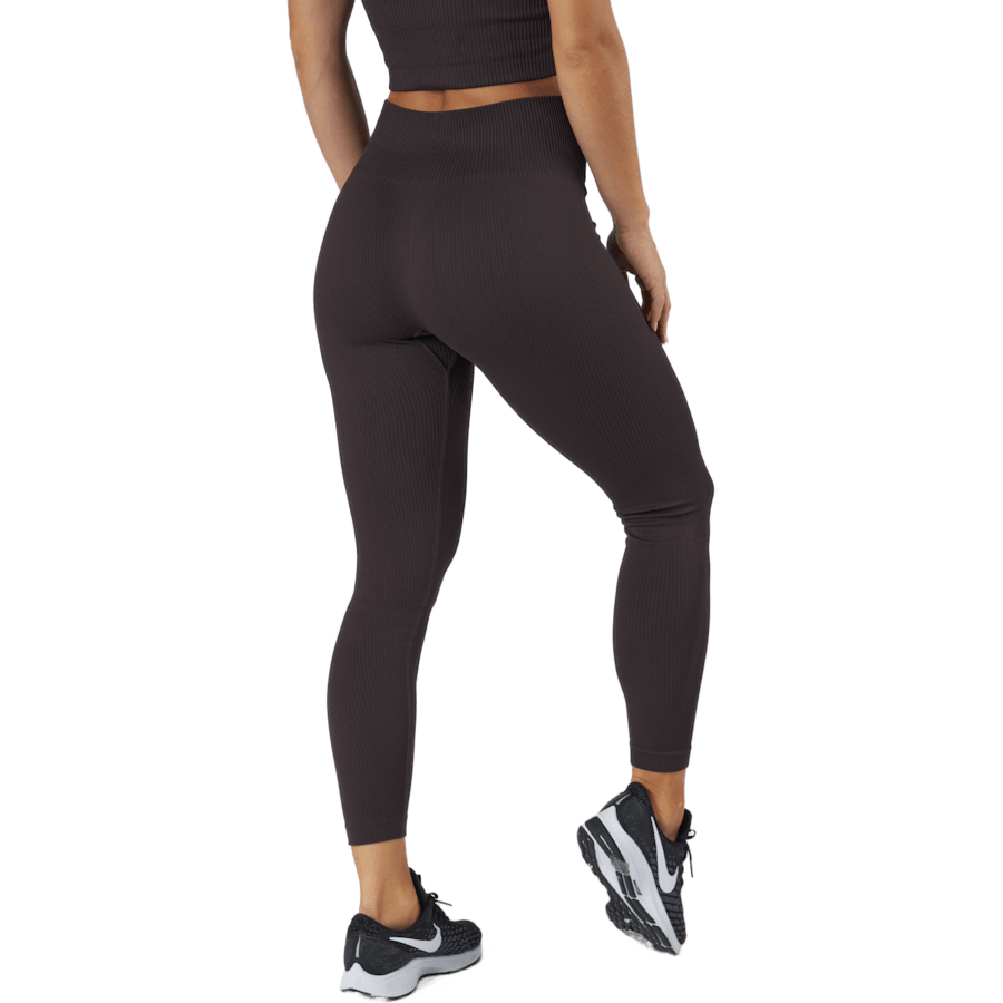Janing W Rib Seamless Tights Deep Shale