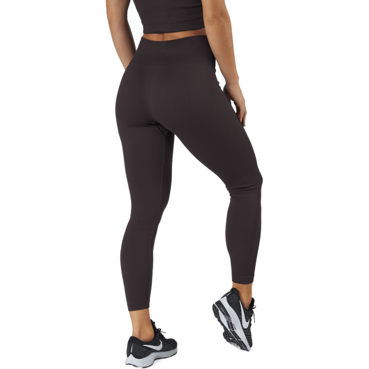 Janing W Rib Seamless Tights Deep Shale