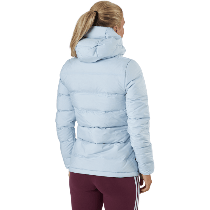 Women Helionic Down Hooded Jacket Halo Blue