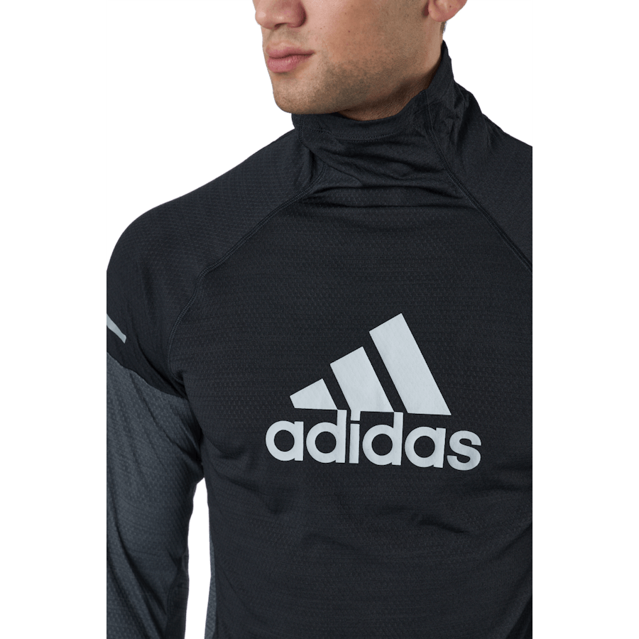 Adidas Turtle Graphic Block Longsleev Tee Men Black / Grey Six