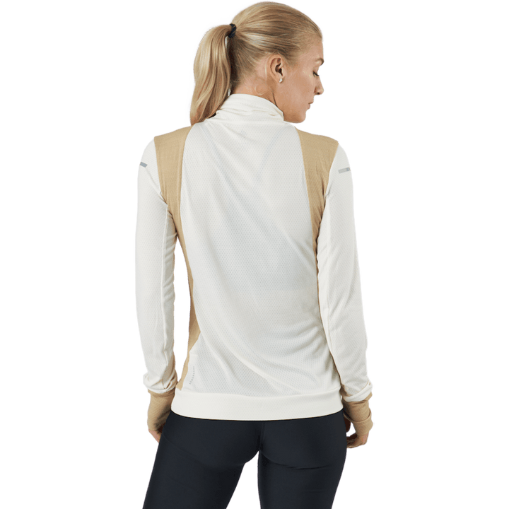 Adidas Blocked Longsleeve Tee Women Wonder White / Beige Tone