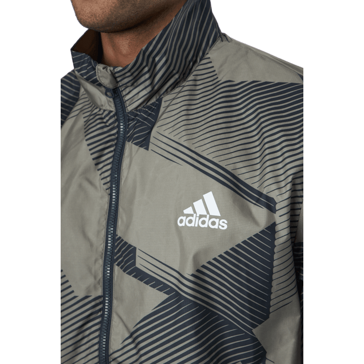 Sportovní oblečení Three Bar Graphics Track Jacket Multicolor / Orbit Green / Carbon