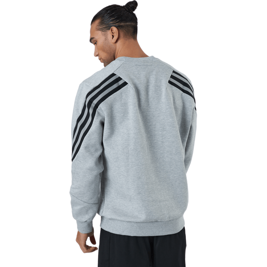 Sportswear Future Icons Three Stripes Crew Medio Grigio Heather