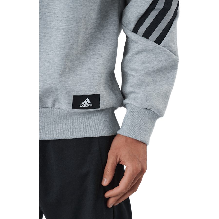 Sportswear Future Icons Three Stripes Crew Medio Grigio Heather
