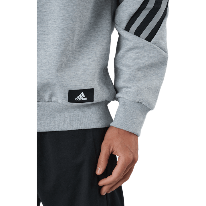 Sportswear Future Icons Three Stripes Crew Medio Grigio Heather