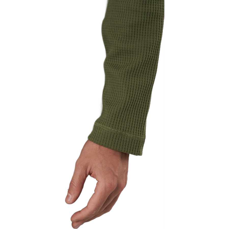 Športna oblačila Pocket Waffle Knit Crew Focus Olive