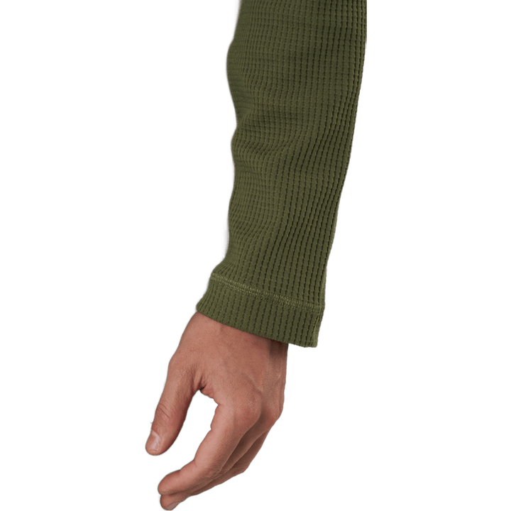 Športna oblačila Pocket Waffle Knit Crew Focus Olive