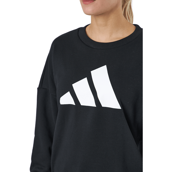 Adidas Sportswear Three Bar Sweatshirt Black