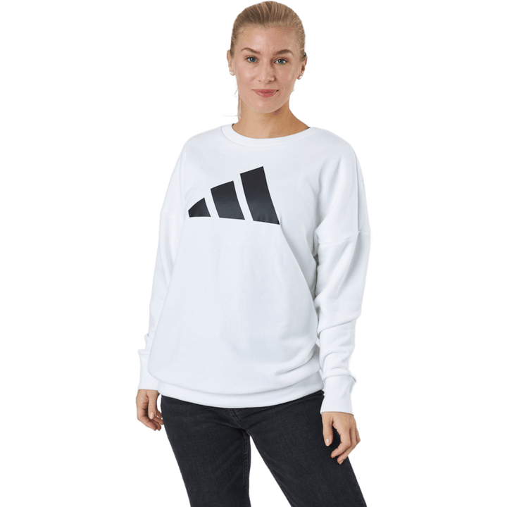 Adidas Sportswear mikina Three Bar White