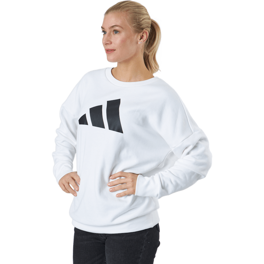 Adidas Sportswear mikina Three Bar White