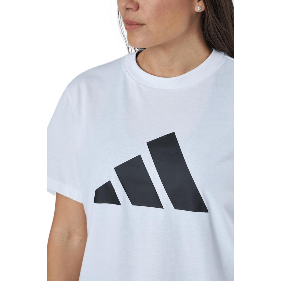 T-shirt Adidas Sportswear à trois barres blanc